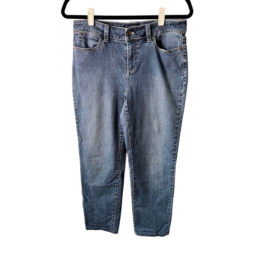 Talbots Simply Flattering 5-Pocket Straight Leg Jeans Medium Wash Blue Size 6